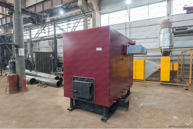 Водогрейный котел 1100 кВт работающий без дымососа