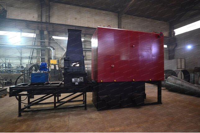 Котел 0.7 МВт на опилках с автоматической подачей