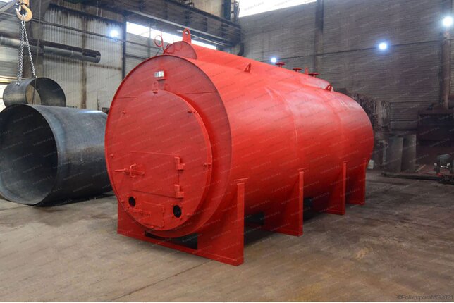 Дровяной жаротрубный котел 300 кг пара в час 115 С