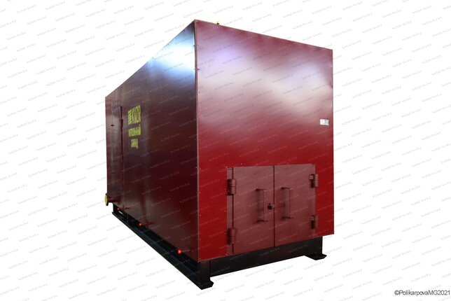 На древесных отходах котел 1.28 МВт